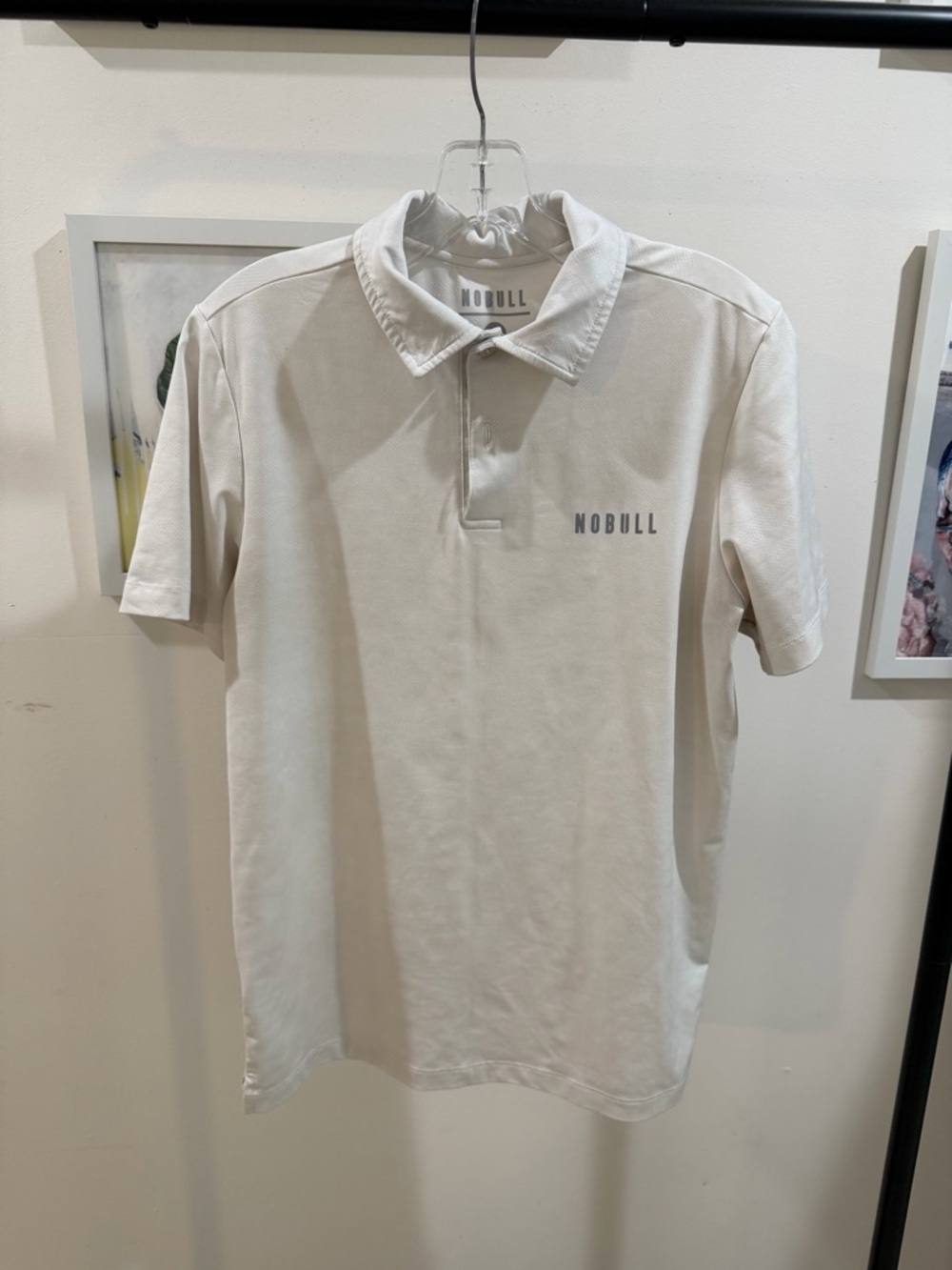 NOBULL Men's White Polo